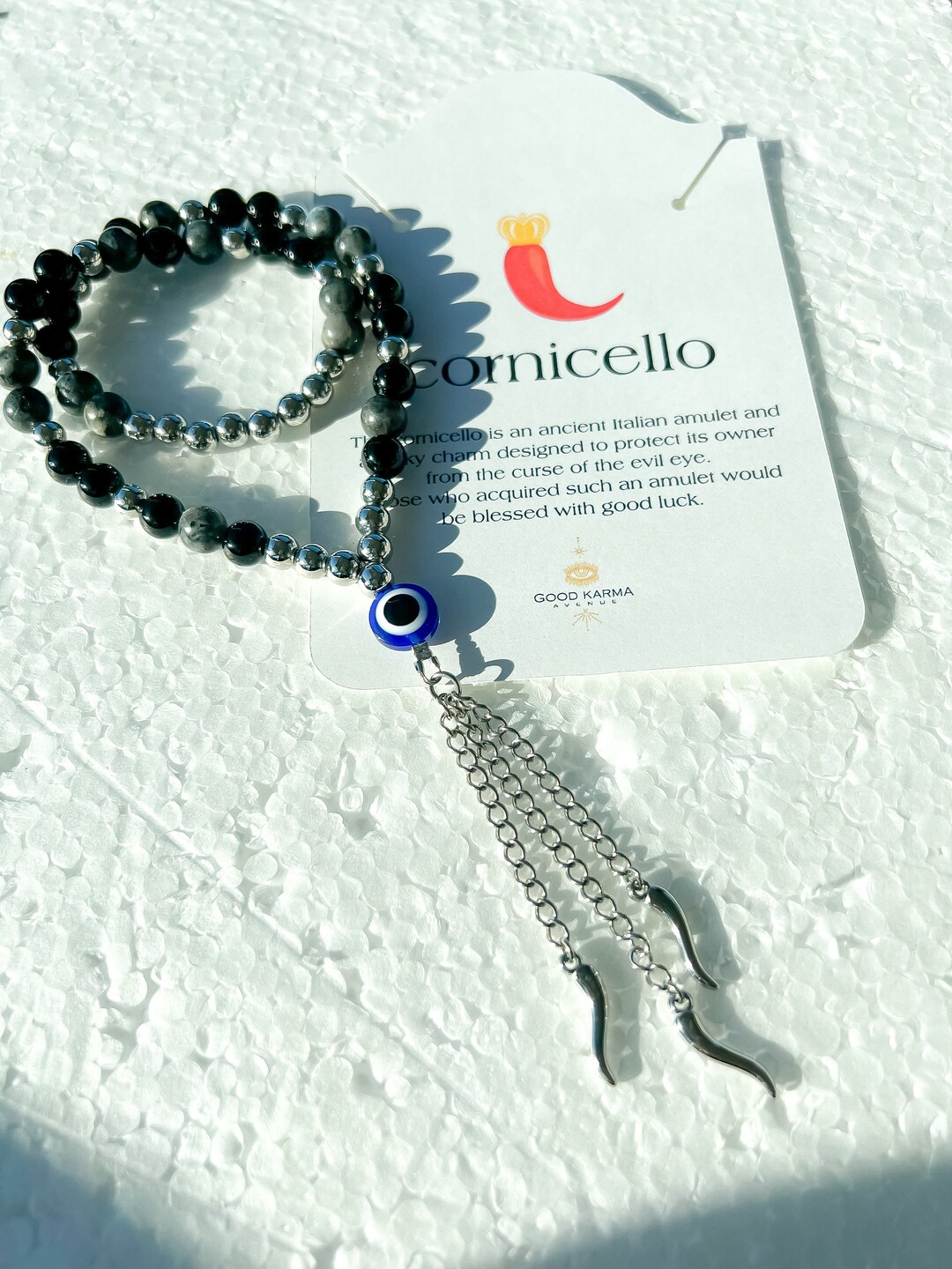 Italian Cornicello Charm for Car Mirror Italian Horn Car Charm Evil Eye