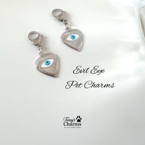 Evil Eye Cat and Dog Collar Charm, Evil Eye Pet Charm for Collar, Jewelry for Pets , Gifts For Pets, Pets Accessories, Evil Eye Pet Charms