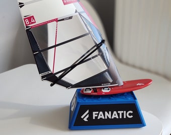 Maqueta de windsurf - Fanatic Falcon TE (2020) Duotone Warp - Nuevo soporte