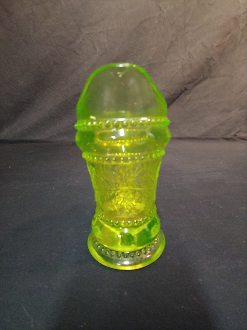 Rare Uranium Glass Pitcher Etsy