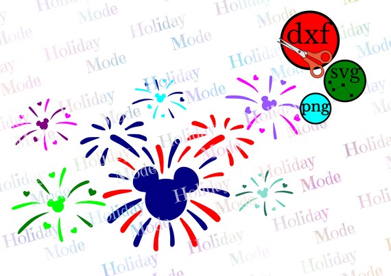 Disney Fireworks Disney Svg And Dxf Mickey Mouse Firework Etsy