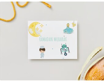 Tarjeta de nota de Ramadán