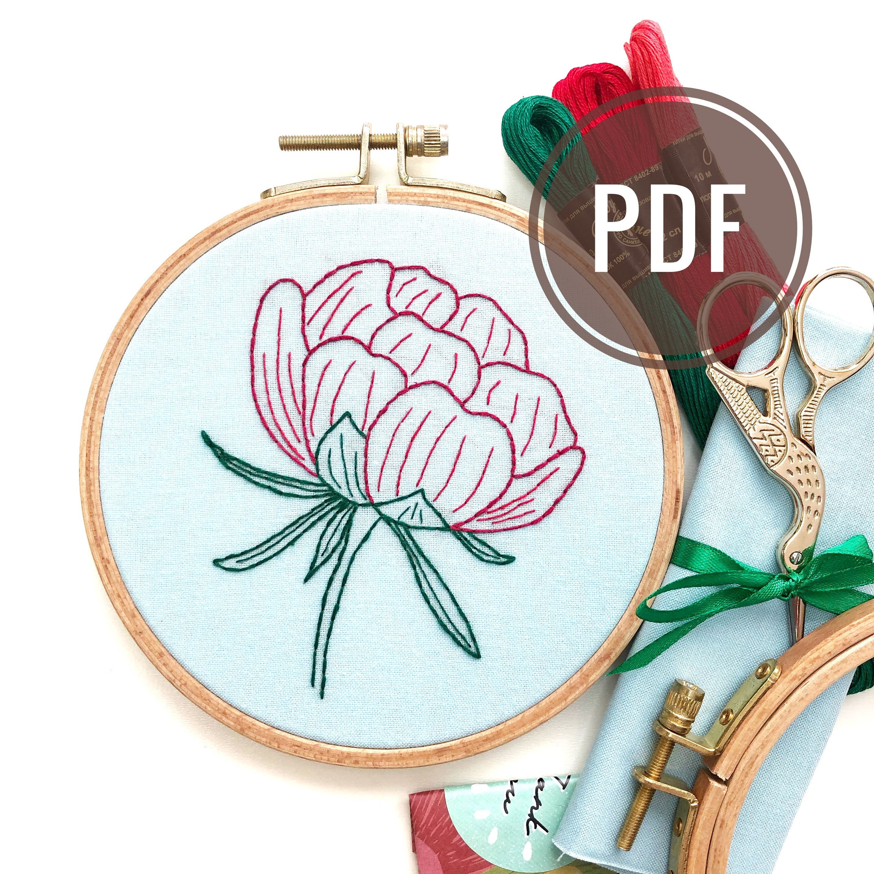 Digital embroidery pattern beginner embroidery PDF pattern Etsy
