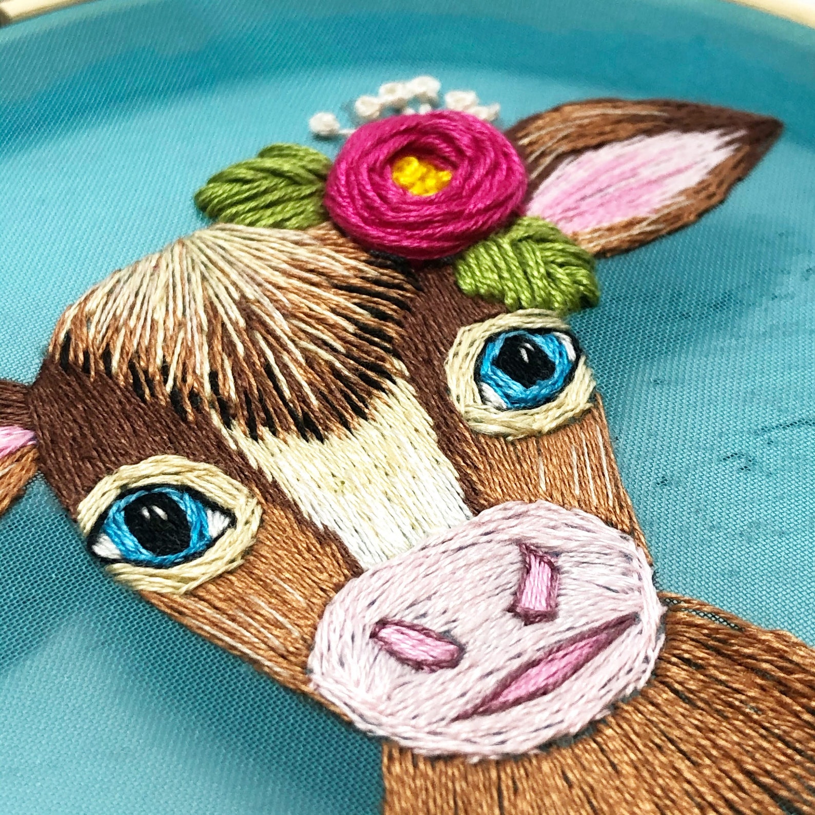 Baby Cow Embroidery Baby Cow Embroidery