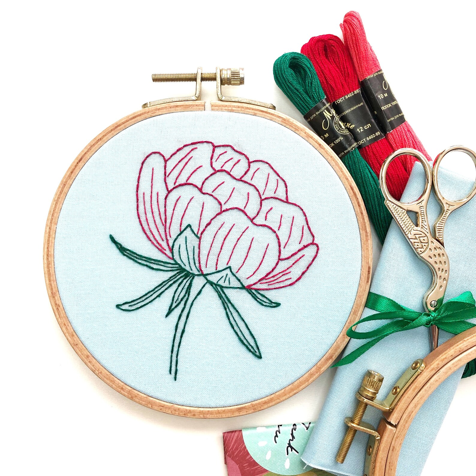 Simple embroidery pattern beginner embroidery PDF pattern | Etsy