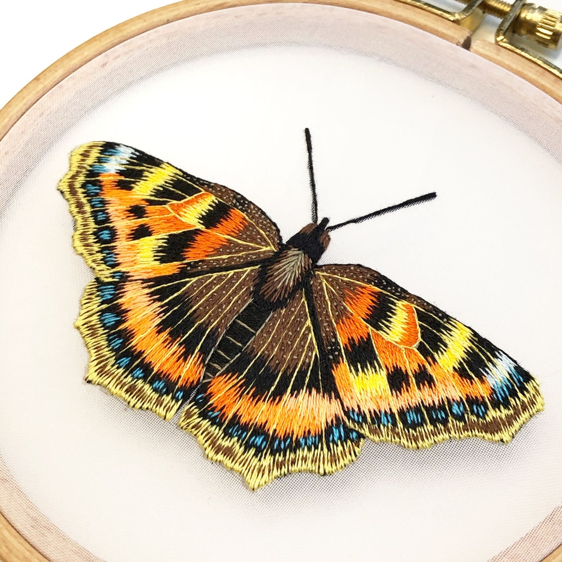 Digital hand jessecmault orange butterfly pdf pattern for  etsy