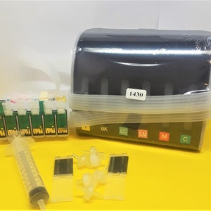 Ciss Luxury T079 79 T0791 for use in Epson artisan 1430 stylus 1400 empty to fill with sublimation, pigment or dye ink