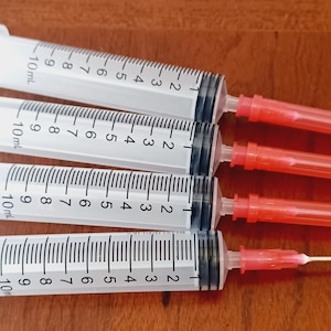4 syringes blunt needle