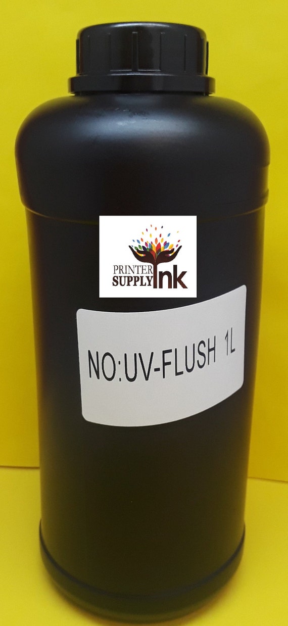 UV Flush Cleaner 1000ML Led UV Curable ink for Flatbed Printer L800 L1800 R1390 R1400 DX4 DX5 DX6 DX7 DX8 quality 1 liter