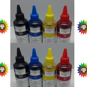 Refill Sublimation ink 8 x 100ml for use in epson printers workforce WF Wf7710 Wf7720 Xp4100 Xp4105 wf2850 XP Ciss cartridges refillables