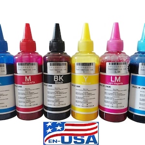 600ml Sublimation ink kit for Epson artisan 1430 1400 L800 R280 L8050 printers bulk refill ink set for ciss or cartridges refillable image 1