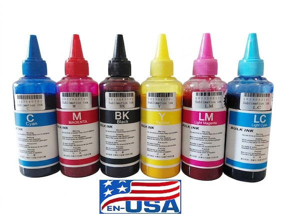 600ml Sublimation ink kit for Epson artisan 1430 1400 L800 R280 L8050 printers bulk refill ink set for ciss or cartridges refillable
