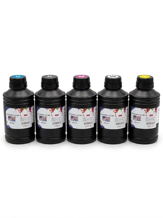 Premium LED UV Curable Ink 500ML for Flatbed Printer L800 L1800 R1390 DX5 DX7