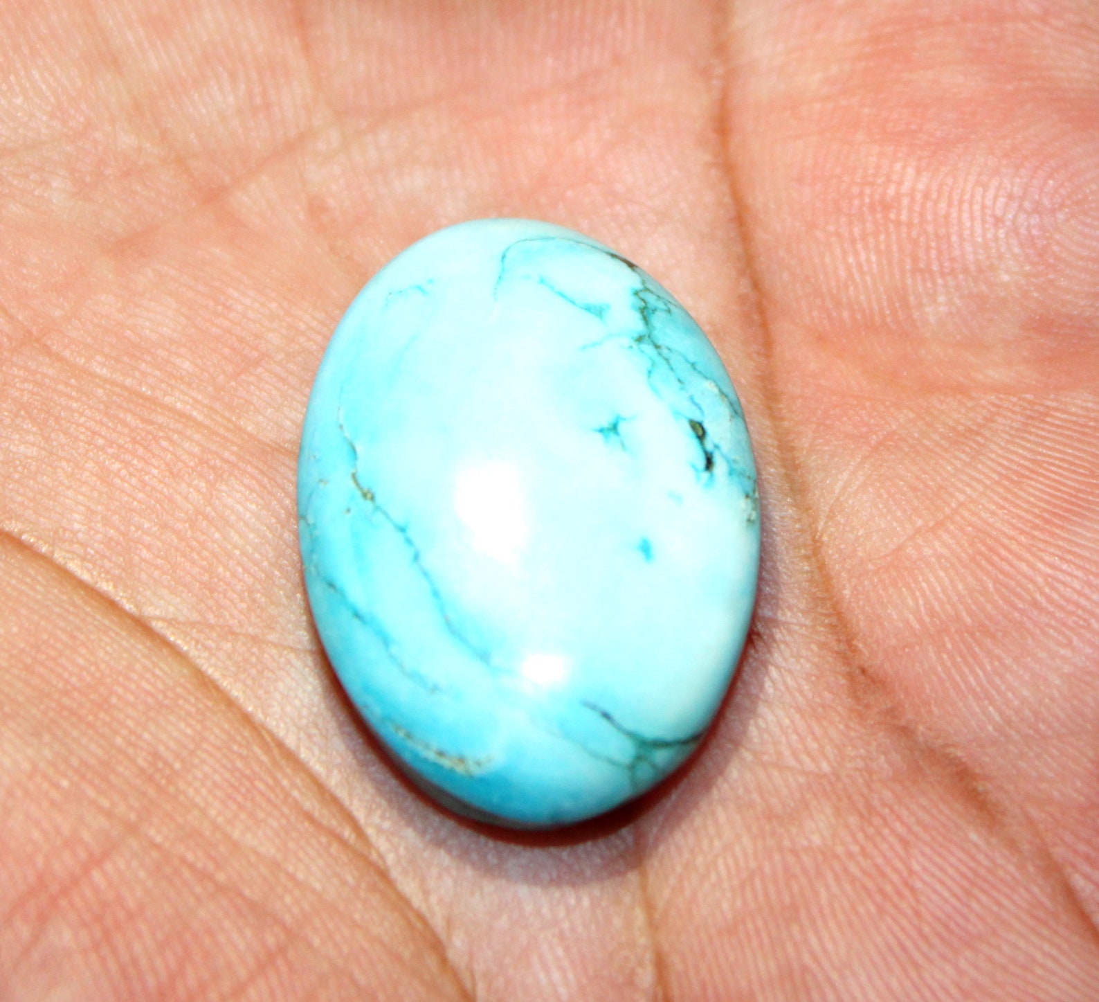 Sky Blue Turquoise stone Mexican Cabochon Sky Blue Etsy