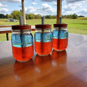 Mason Jar Antorcha Tiki