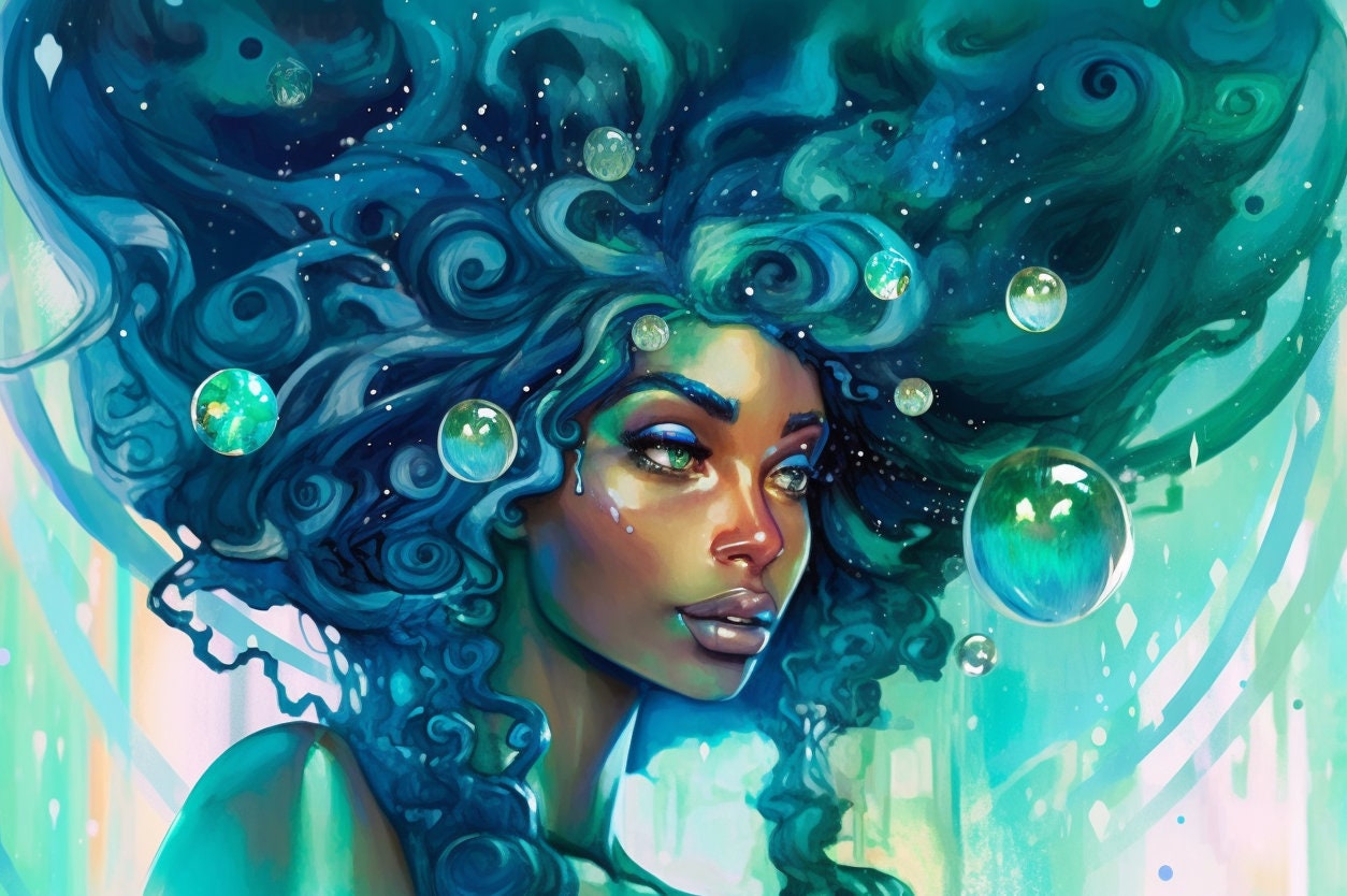 AI Art: bubble girl 2 by @Dreamer