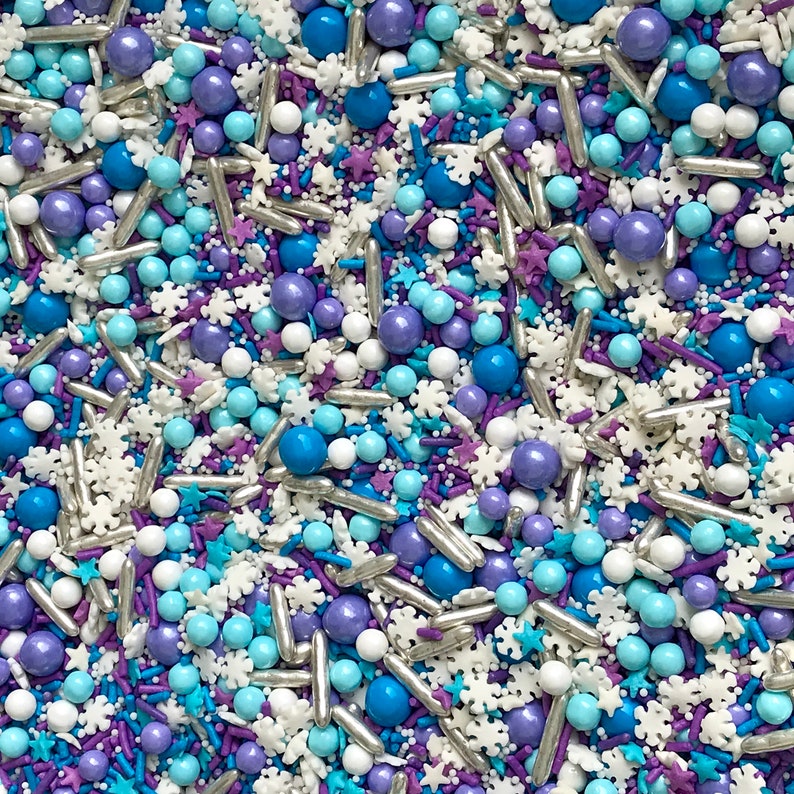 Sprinkles Snowflake sprinkle Snowflake sprinkle mix Etsy