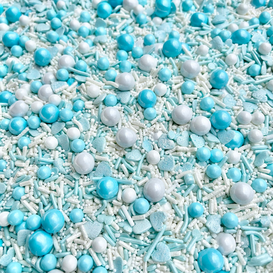 Sprinkles Baby blue sprinkles Blue sprinkle Baking Etsy