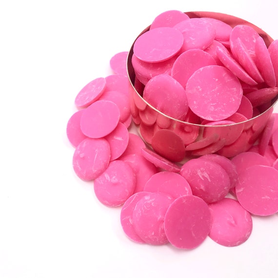 Chocolate Bright Pink Chocolate Melts Pink Candy Pink Etsy