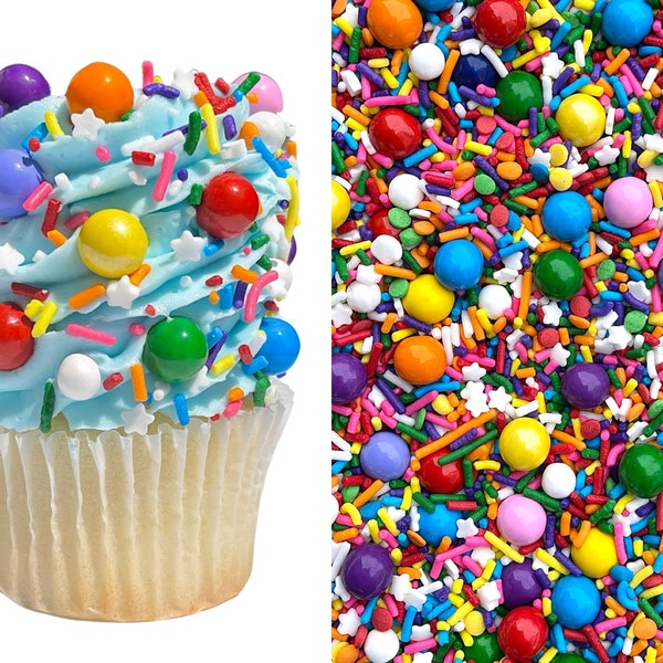 Rainbow Love Sprinkles | Jimmies | Nonpareils | Cookie Sprinkles | Manvscakes