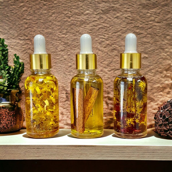 Handmade Ultra Hydrating Cuticle Care Oil/ Organic/Herbs/Body/Hair/Moisturizing/Jojoba Oil/Rose Hip/Olive Oil/