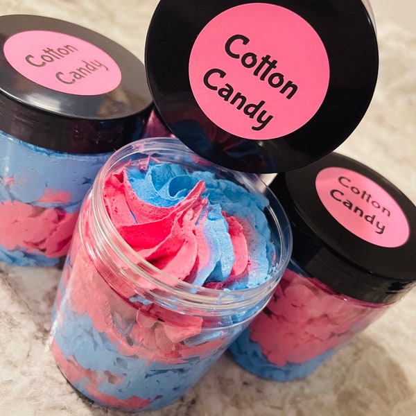 Cotton Candy/Body Whipped Soap/Cruelty Free/Moisturizing/Spa Gift/Bath Soap/Baby Shower Gift/Wedding Gift/
