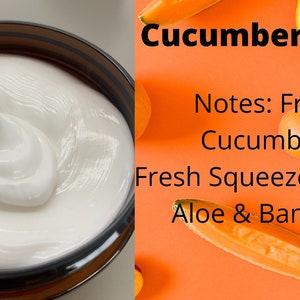 Cucumber Melon Whipped Shea Body Butter 4 Unzen oder 8 Unzen / Hautpflege / Feuchtigkeitscreme / Natürlich / Geschenke