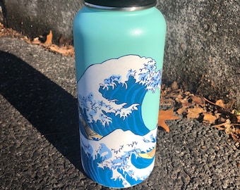 painted blue hydro flask