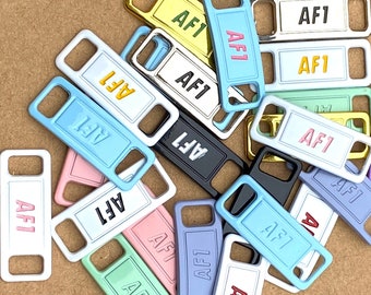 Nike Custom AF1 Shoelace Tags - all colors - badges tags lace locks - metalen gespen - veters - sneakers