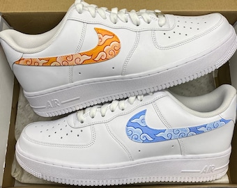 Custom sneakers, Nike air force 1, Japanese Anime Cloud, Inspired Naruto, Dragon Ball Z, Flying Nimbus