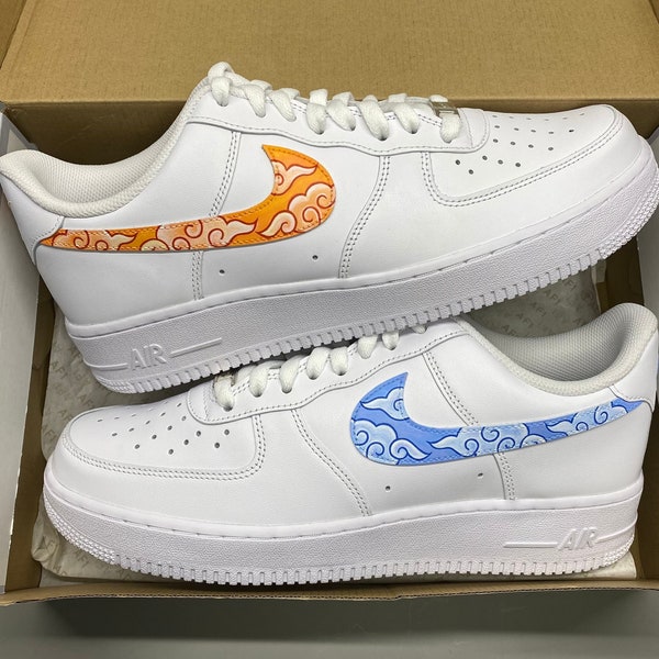 Custom sneakers, Nike air force 1, Japanese Anime Cloud, Inspired Naruto, Dragon Ball Z, Flying Nimbus