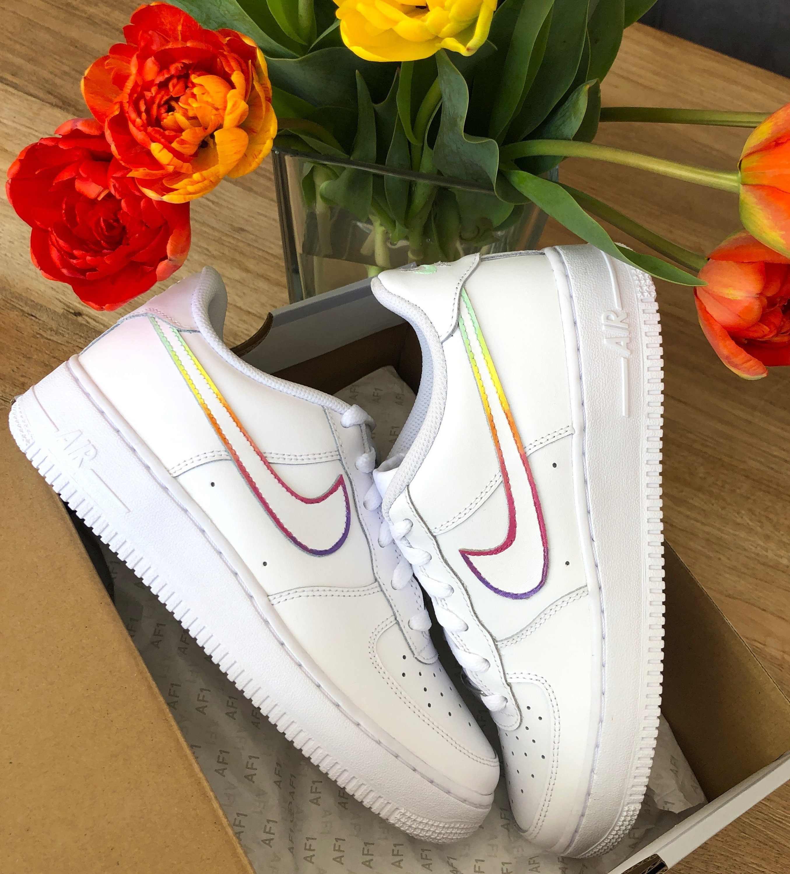 Nike Air Force 1 радужные