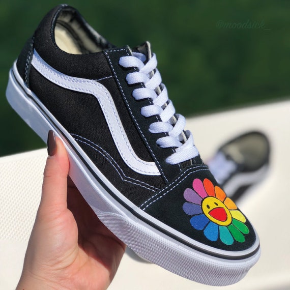 vans old skool black custom