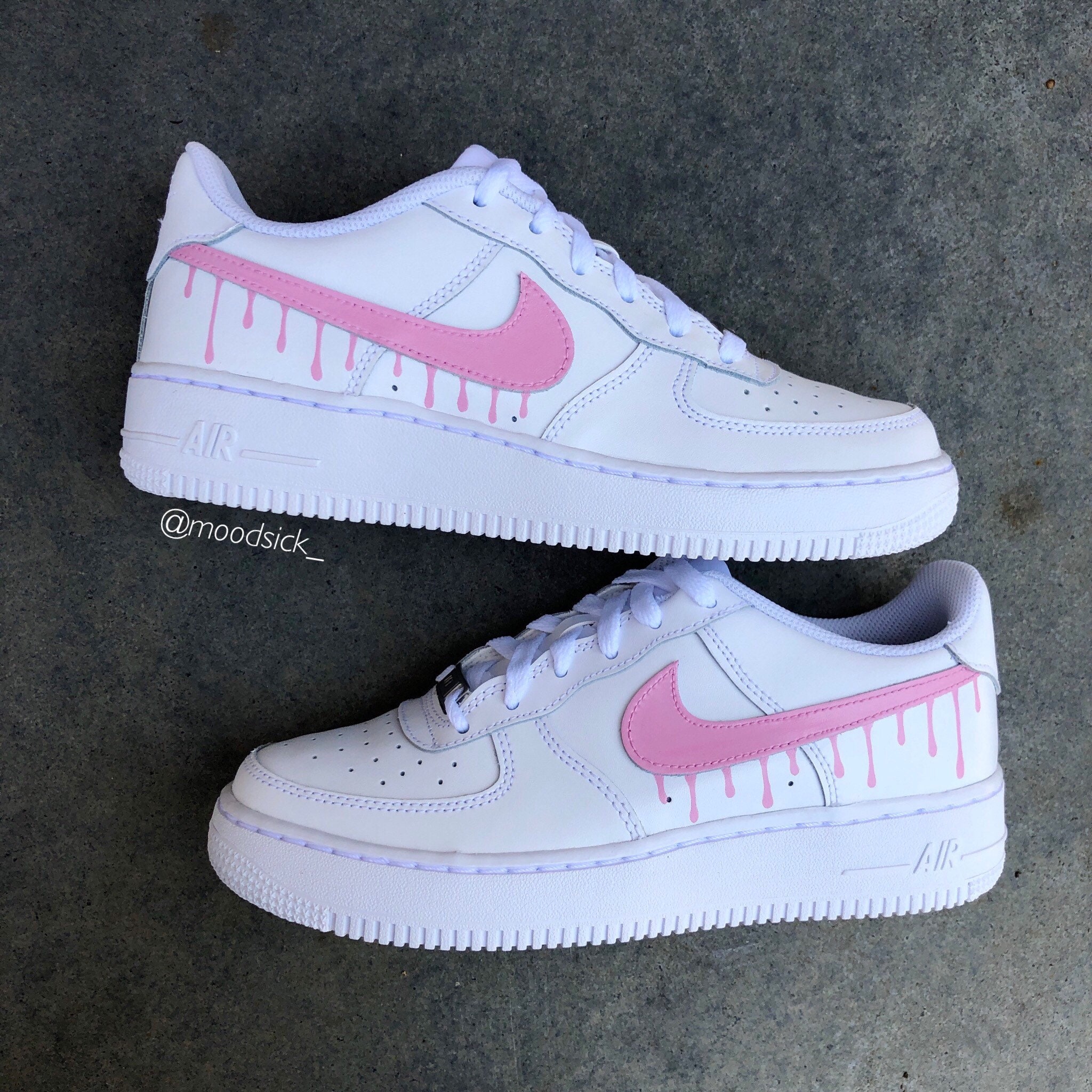 custom pink nikes