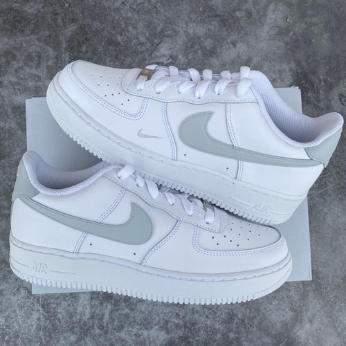 custom air force 1 gray