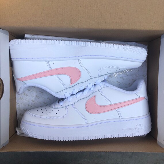 nike air force color swoosh