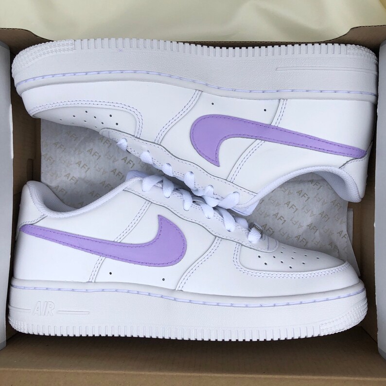 custom air force 1 lilac