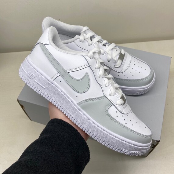 light gray air force ones