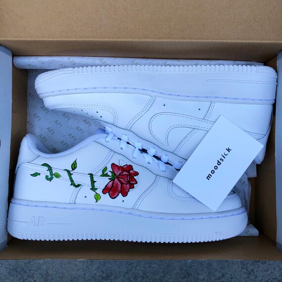 Zapatillas personalizadas AF1 pintadas a mano espinas de | Etsy México