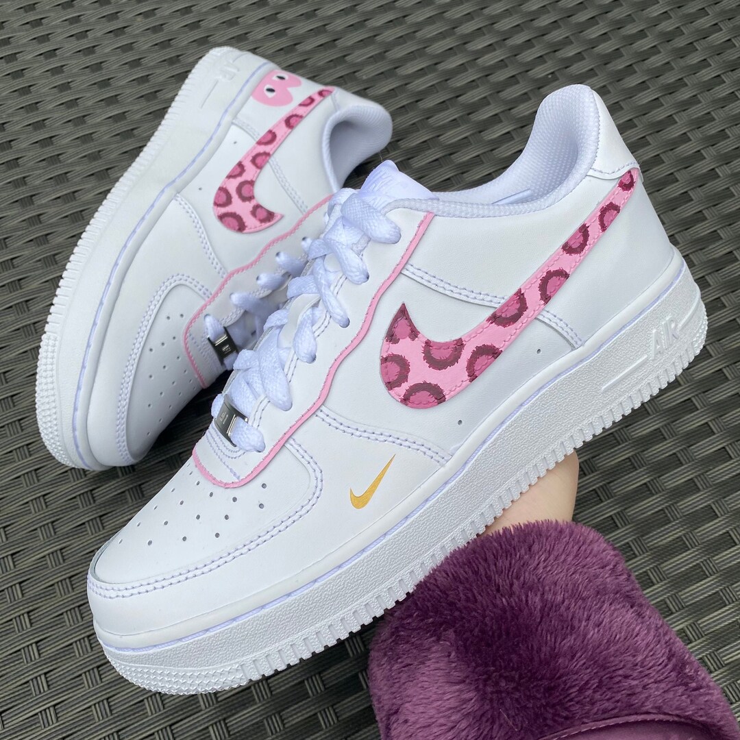 custom pink nike air force 1