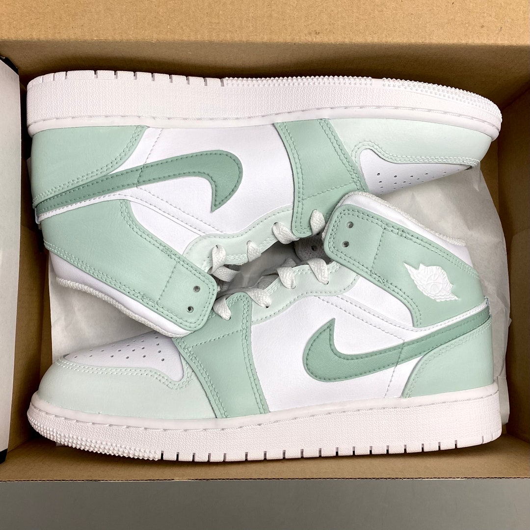mint green jordans