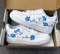 Air Force 1, Nike Custom Shoes, Blue Roses Art Flowers, Personalized, Wedding Bride Sneakers, Women's Men's, Gift, Birthday, Anniversary product logo