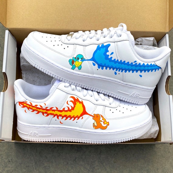 Nike air force 1 pokemon custom sneakers hand painted - Etsy Nederland
