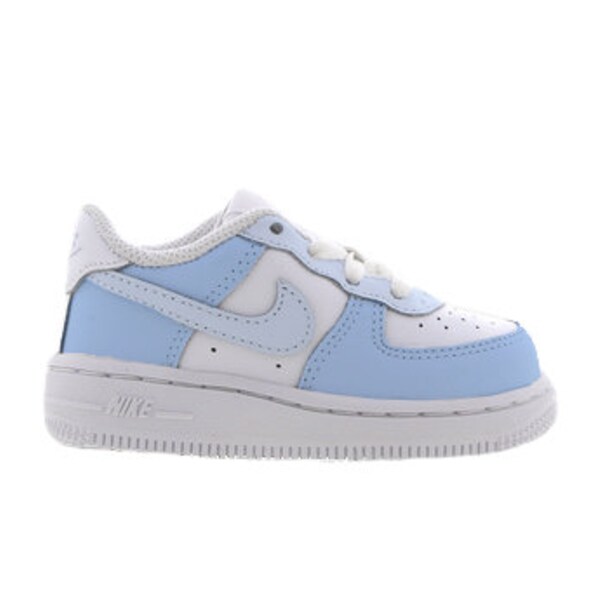 Baskets bébé personnalisées, Nouveau-né, Cadeau Babyshower, Air force 1 Nike, Couleurs Elsa, Baby Ice blue