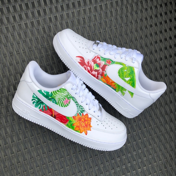 Nike Air Force 1 Color Drip Hand Drawn Paint Marker Custom Sneakers Colorful  Customized Shoes Nike Rainbow Custom 