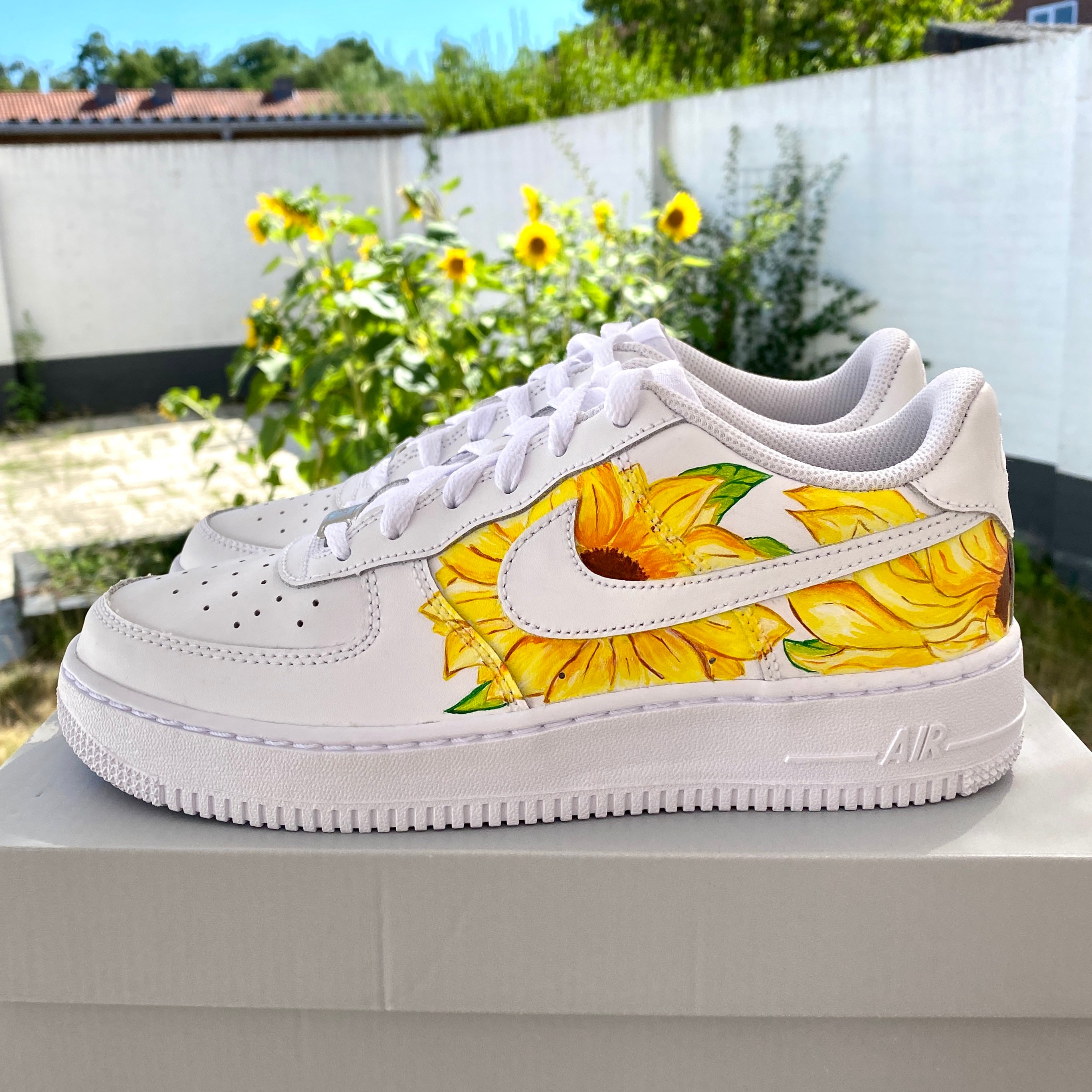 nike sunflower sneakers