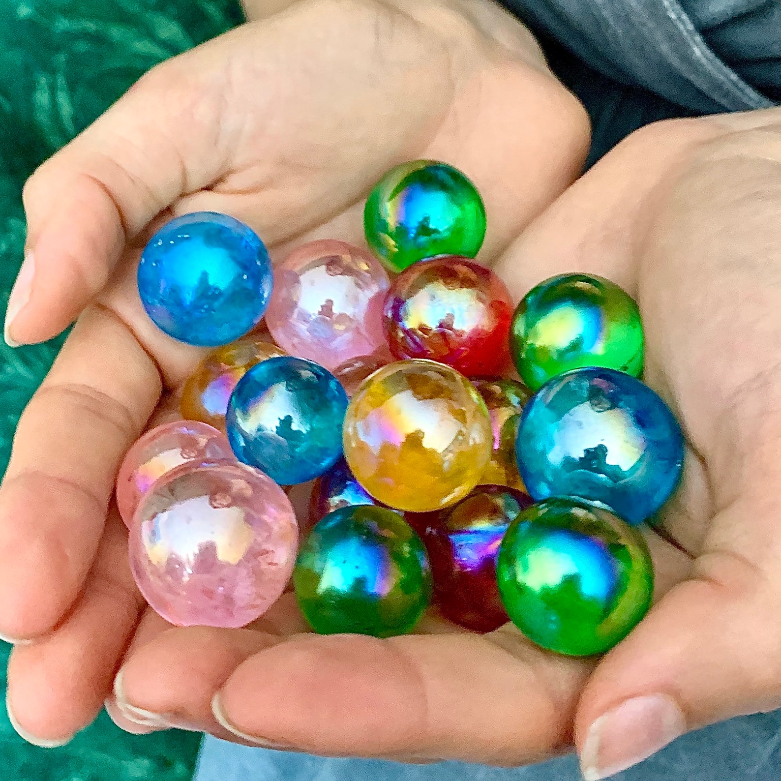 Cristalli Naturali Curativi Di Alta Qualà Calce Bianca Arcobaleno Sfera Sfera Decorazioni Per La Casa Reiki Lucido Decorazione Della Stanza Regalo Energetico - Foto 8