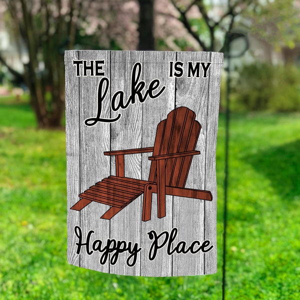 The Garden is My Happy Place Flag Etsy