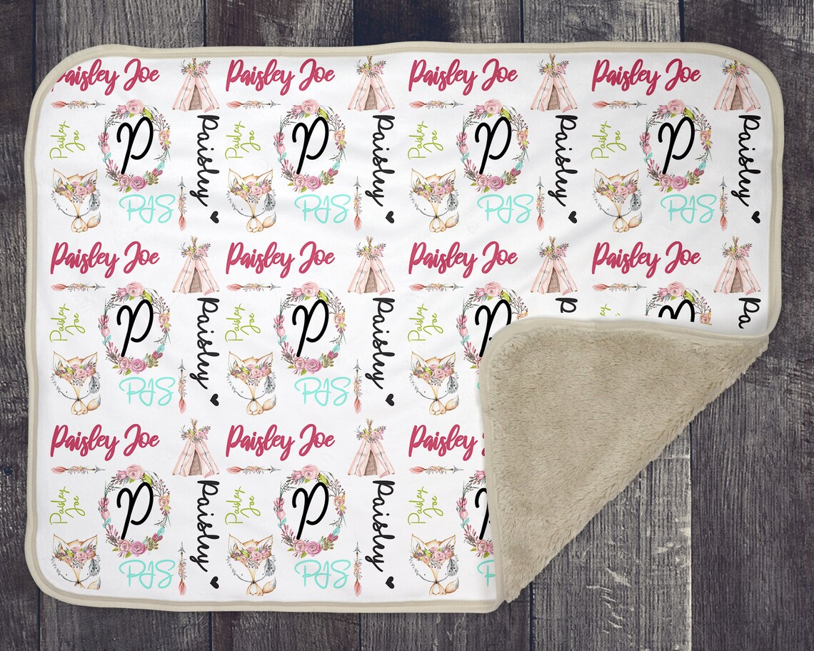 Baby Blanket Sublimation Template PNG and Smart Etsy