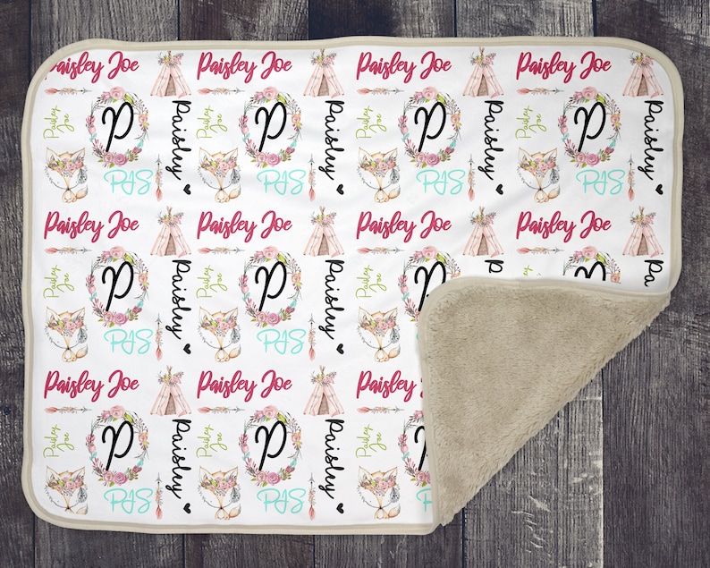 Baby Blanket Sublimation Template PNG And Photoshop Smart Etsy